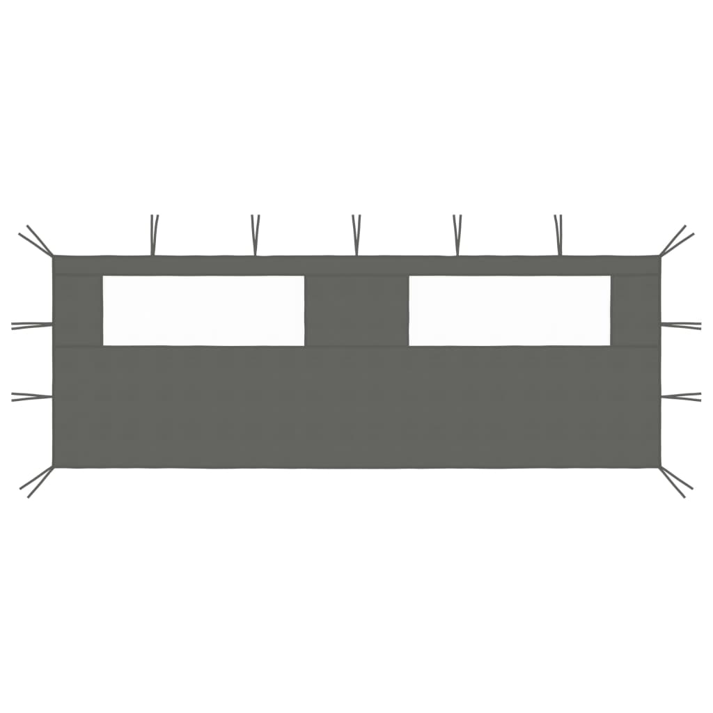 Pavillon-Seitenwand Mit Fenstern 6X2 M