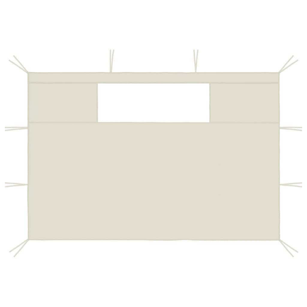 Pavillon-Seitenwände Mit Fenstern 2 Stk.