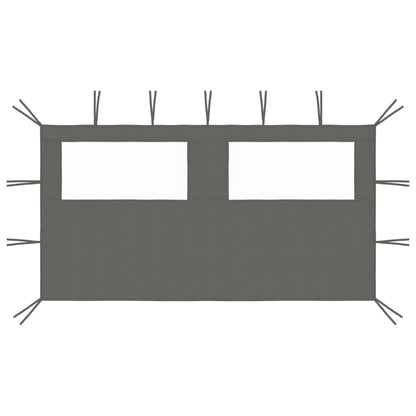Pavillon-Seitenwand Mit Fenstern 6X2 M