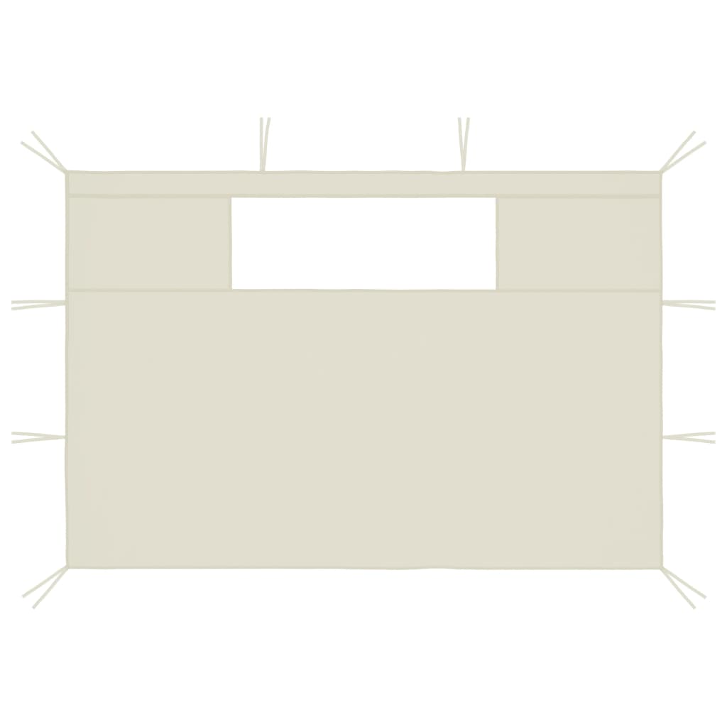 Pavillon-Seitenwände Mit Fenstern 2 Stk.