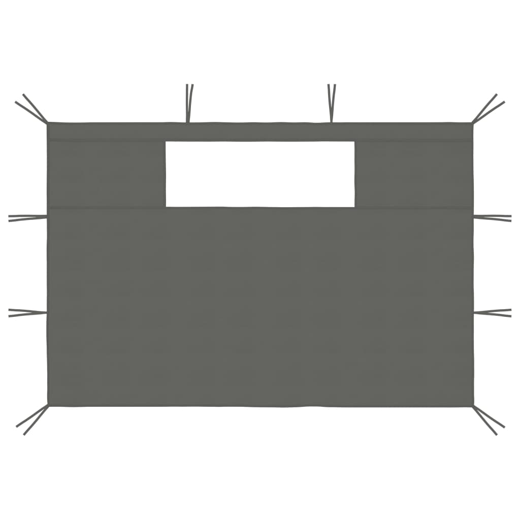 Pavillon-Seitenwände Mit Fenstern 2 Stk.