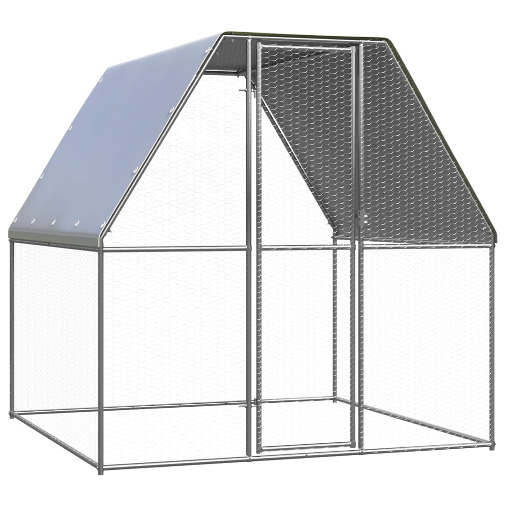Hühnerkäfig 2X4X2 M Verzinkter Stahl