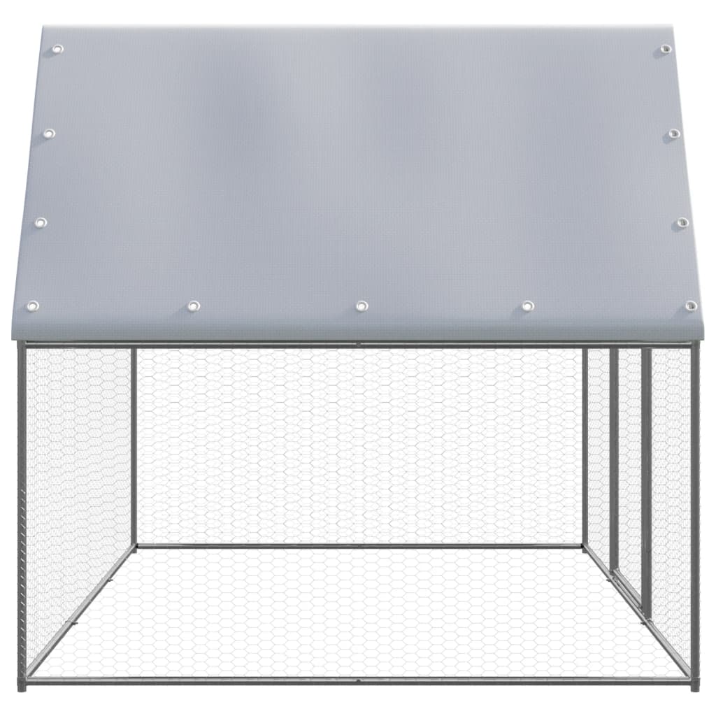 Outdoor-Hühnerkäfig 3X2X2 M Verzinkter Stahl