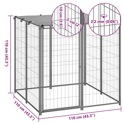 Hundezwinger N 110X110X110 Cm Stahl