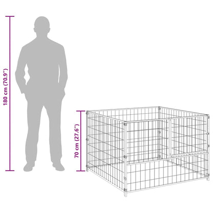 Hundezwinger 100X100X70 Cm Stahl