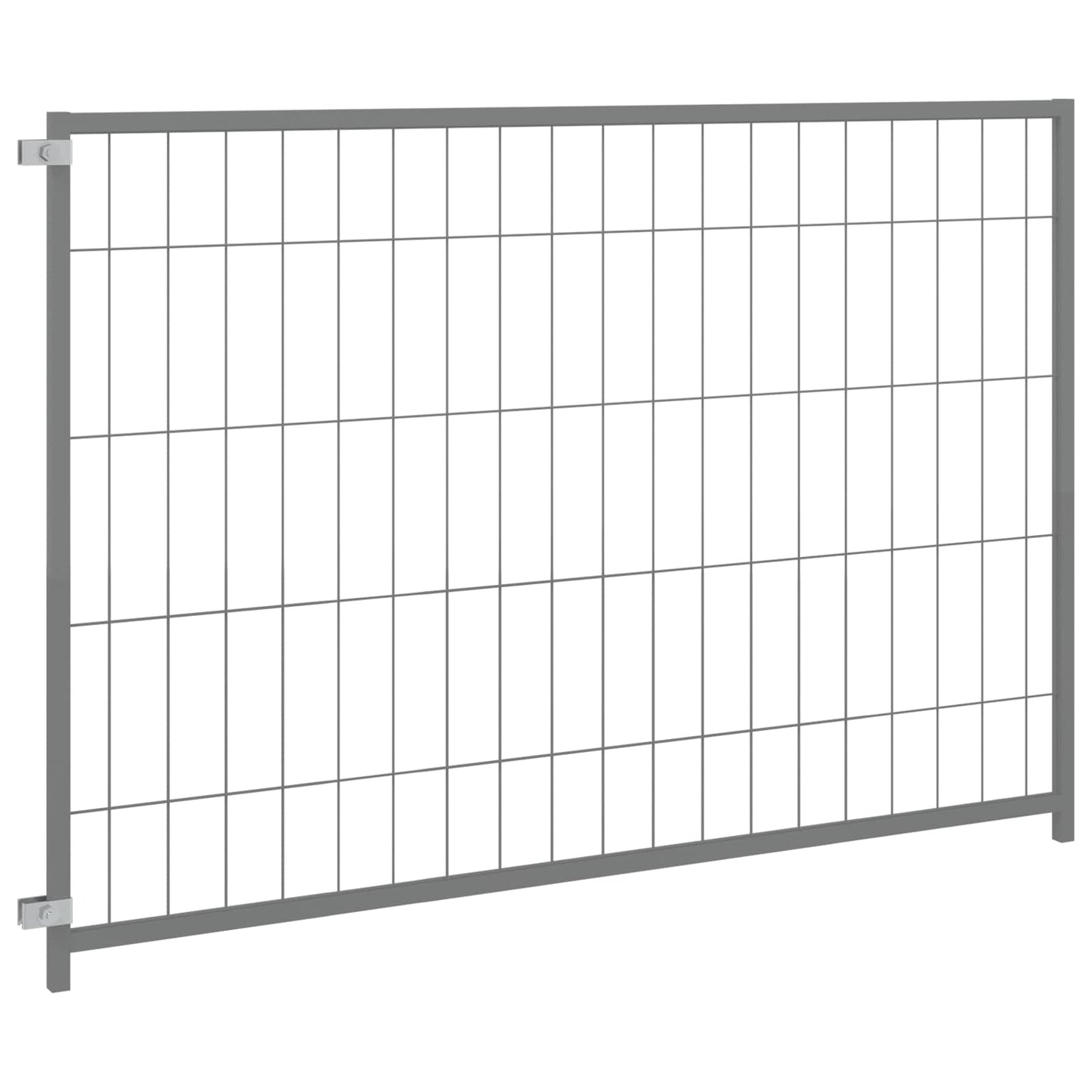 Hundezwinger Silbern 300X100X70 Cm Stahl Anthrazit Und Weiß