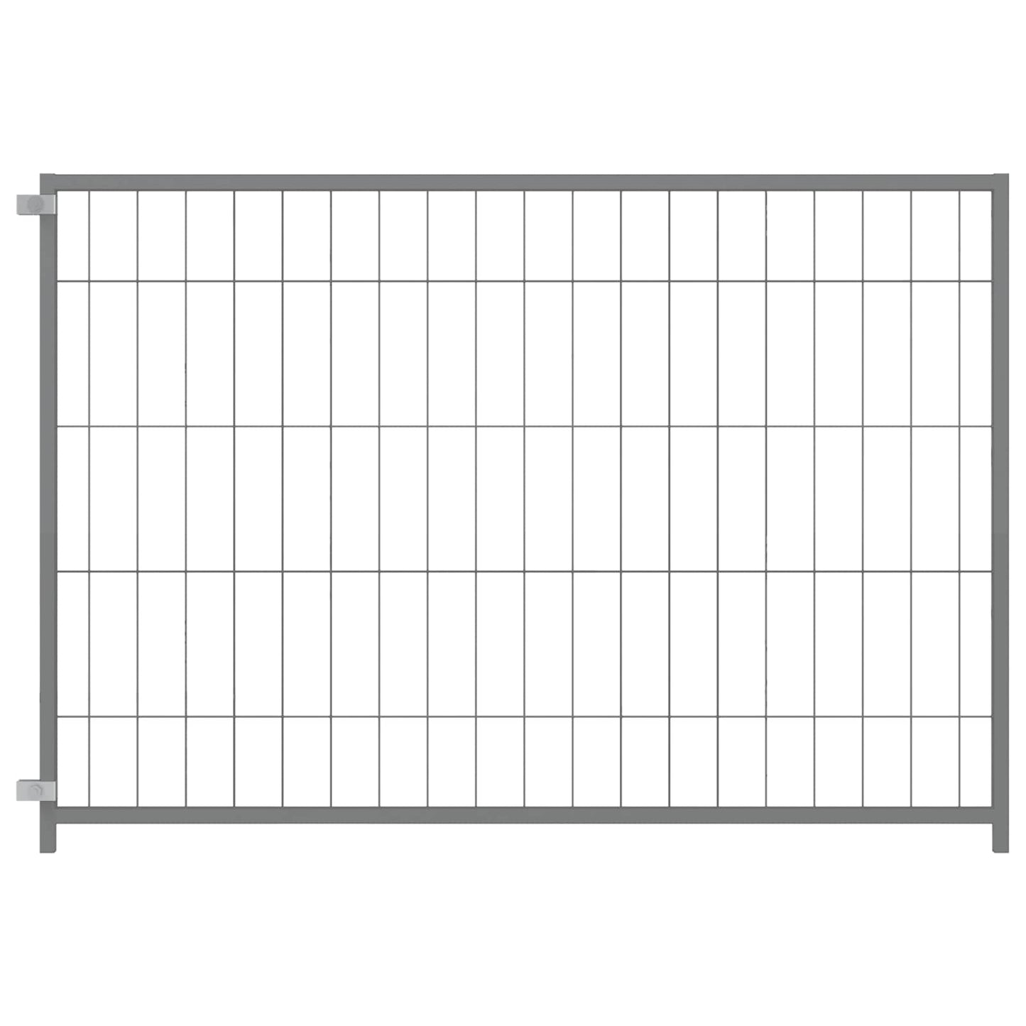 Hundezwinger Silbern 300X100X70 Cm Stahl Anthrazit Und Weiß