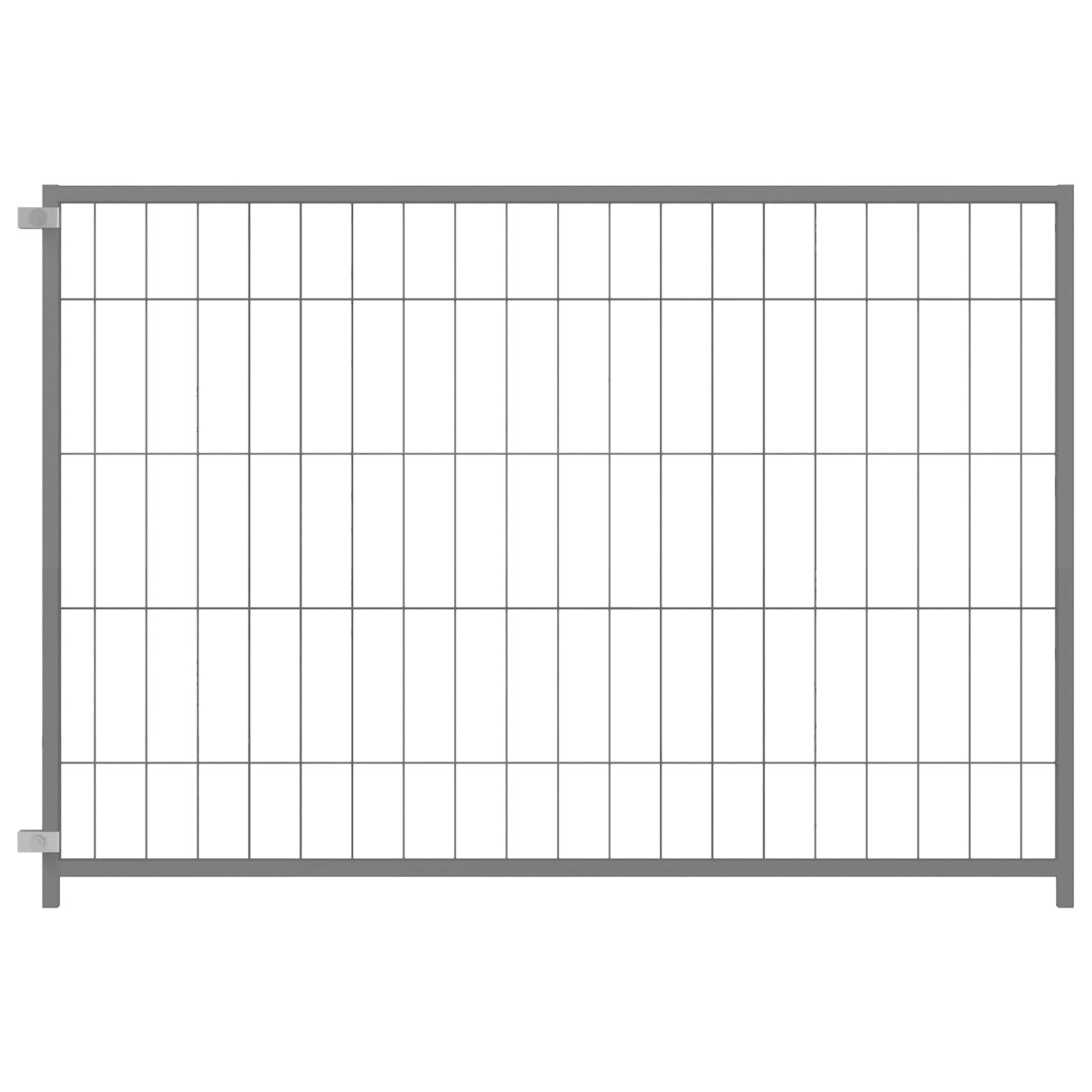 Hundezwinger Silbern 300X100X70 Cm Stahl Anthrazit Und Weiß