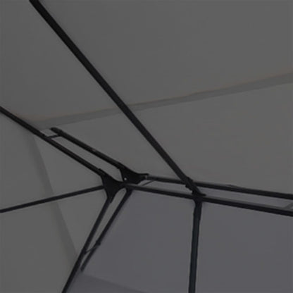 Pavillon Mit Led-Lichterkette Anthrazit 3X4 M