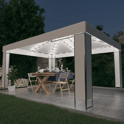 Pavillon Mit Led-Lichterkette 3X4 M