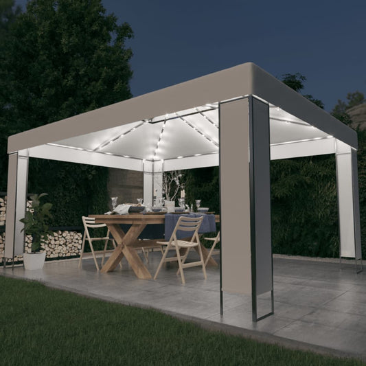 Pavillon Mit Led-Lichterkette 3X4 M