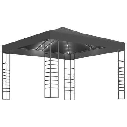 Gartenzelt Mit Led-Lichterkette 3X3 M