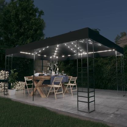 Pavillon Mit Led-Lichterkette 3X4 M
