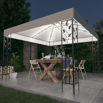 Pavillon Mit Led-Lichterkette 3X3 M