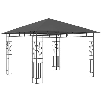 Pavillon Mit Moskitonetz & Led-Lichterkette 3X3X2,73M