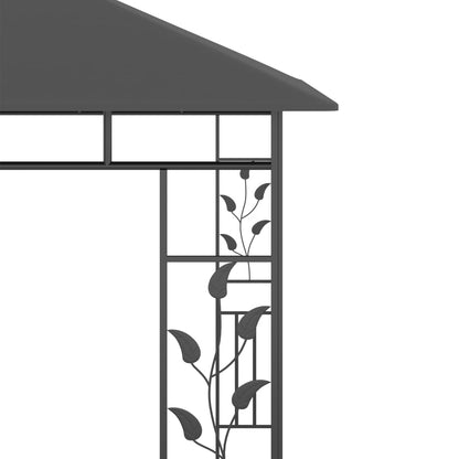 Pavillon Mit Moskitonetz & Led-Lichterkette 3X3X2,73M