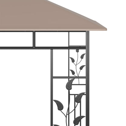 Pavillon Mit Moskitonetz & Led-Lichterkette 3X3X2,73 M
