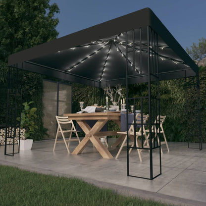 Pavillon Mit Led-Lichterkette 4X3 M