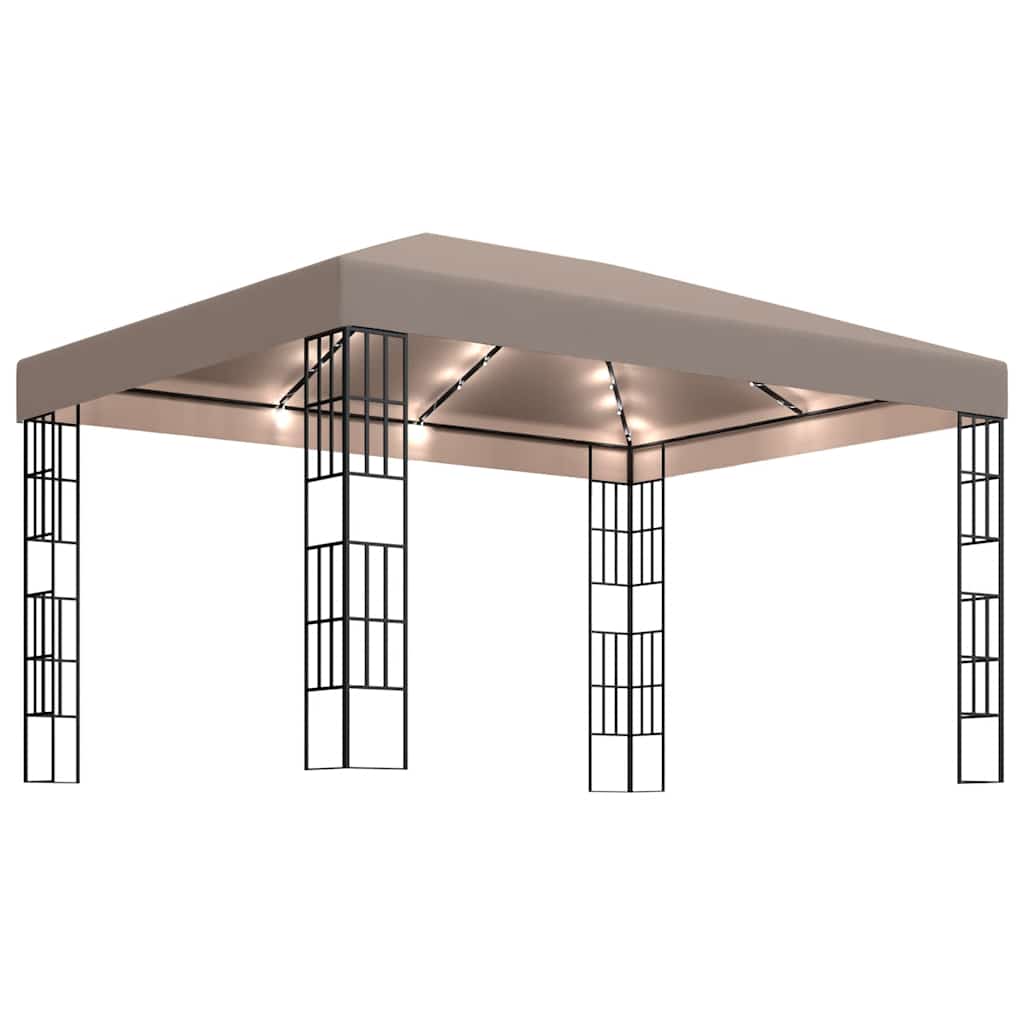 Pavillon Mit Led-Lichterkette 4X3 M
