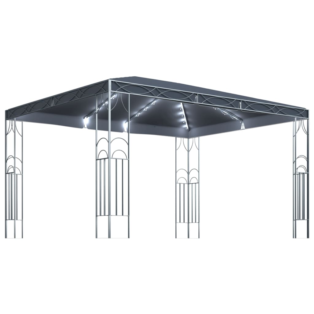 Pavillon Mit Led-Lichterkette 400X300 Cm