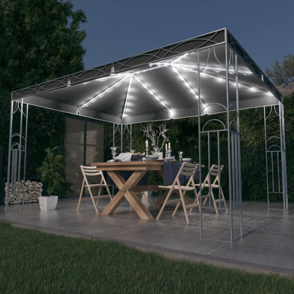 Pavillon Mit Led-Lichterkette 400X300 Cm