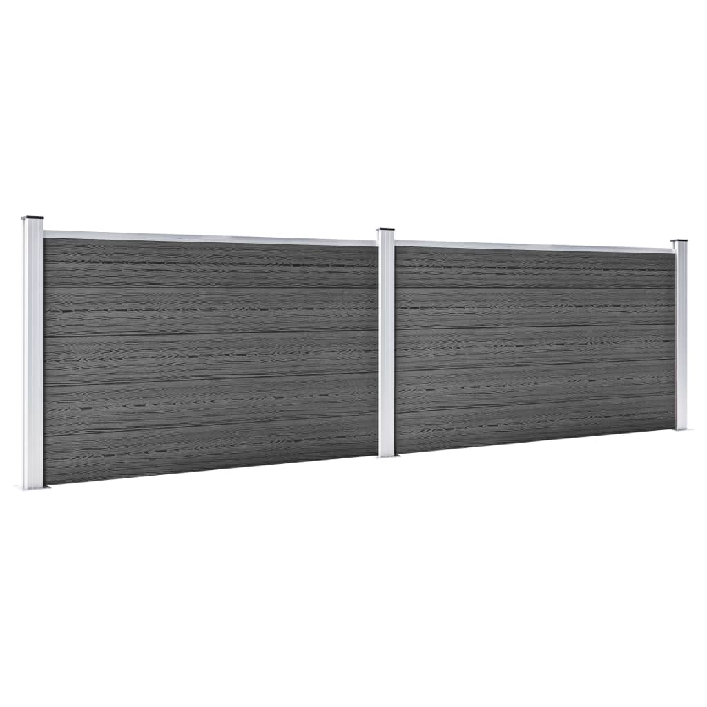 Zaunelement Set Wpc 353X105 Cm