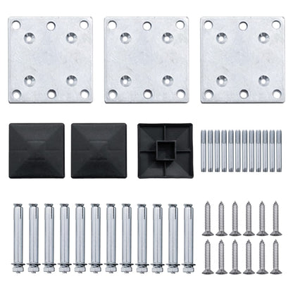 Zaunelement Set Wpc 353X105 Cm