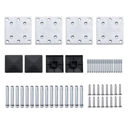 Zaunelement Set Wpc 526X105 Cm