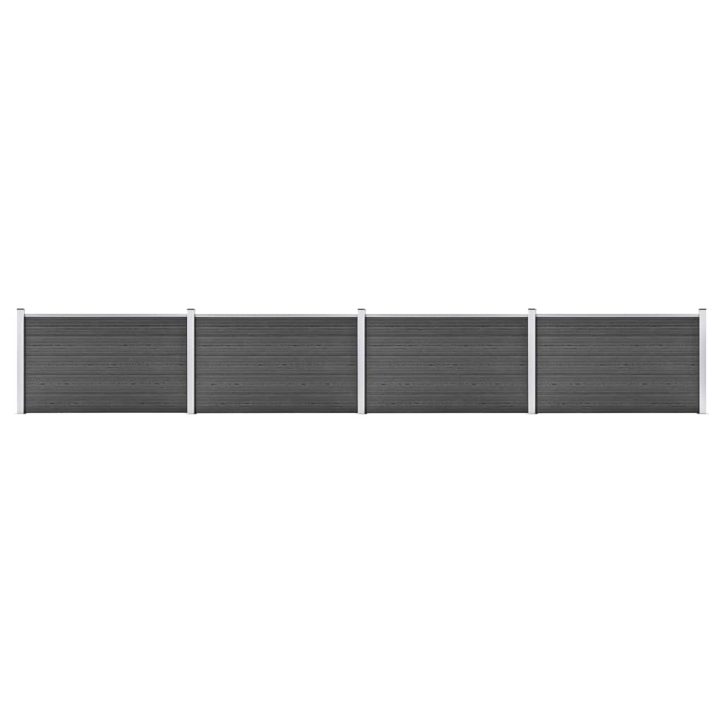 Zaunelement Set Wpc 699X105 Cm