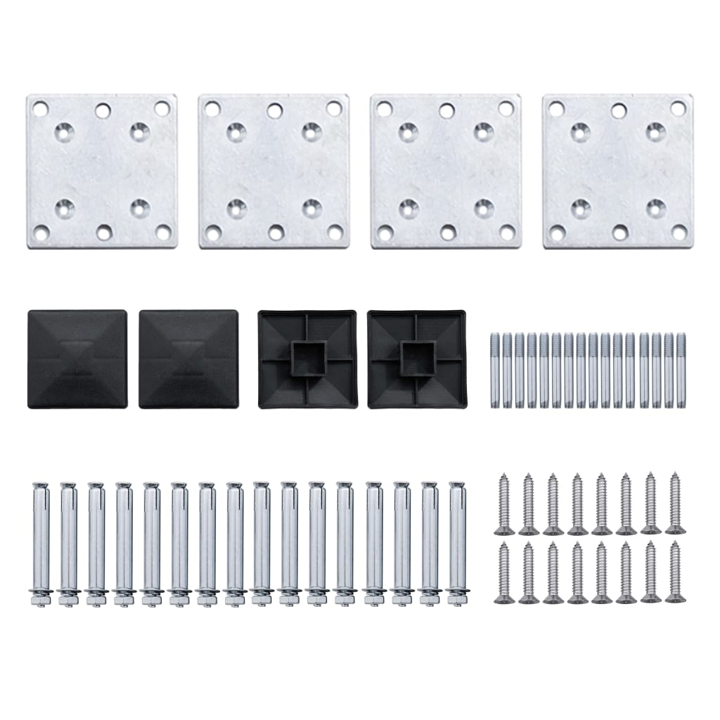 Zaunelement Set Wpc 699X105 Cm