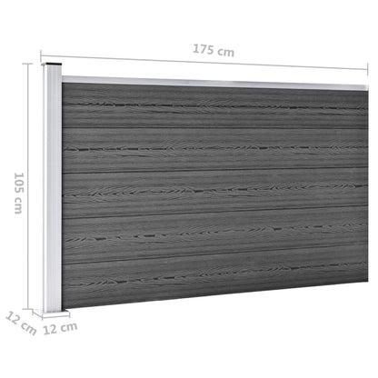 Zaunelement Set Wpc 872X105 Cm