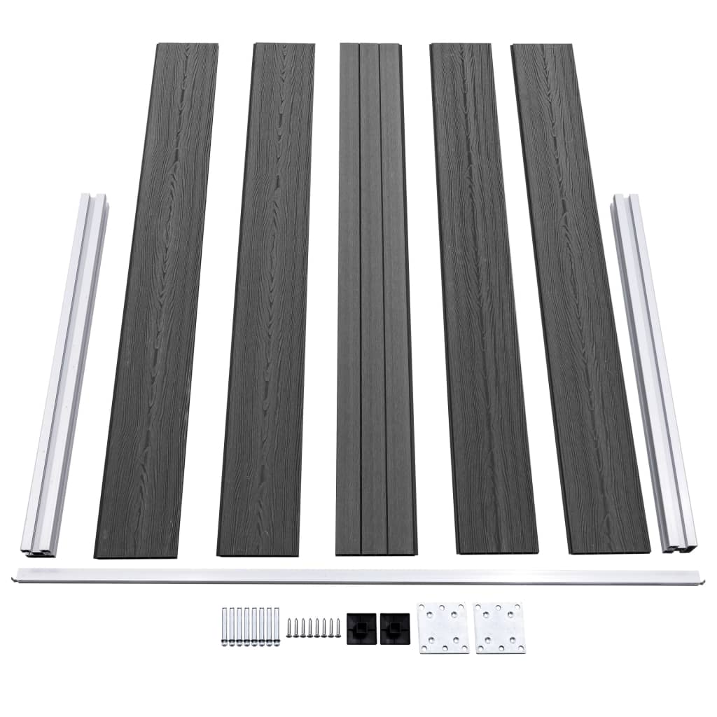 Zaunelement Set Wpc 872X105 Cm