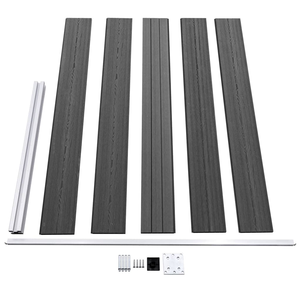 Zaunelement Set Wpc 872X105 Cm