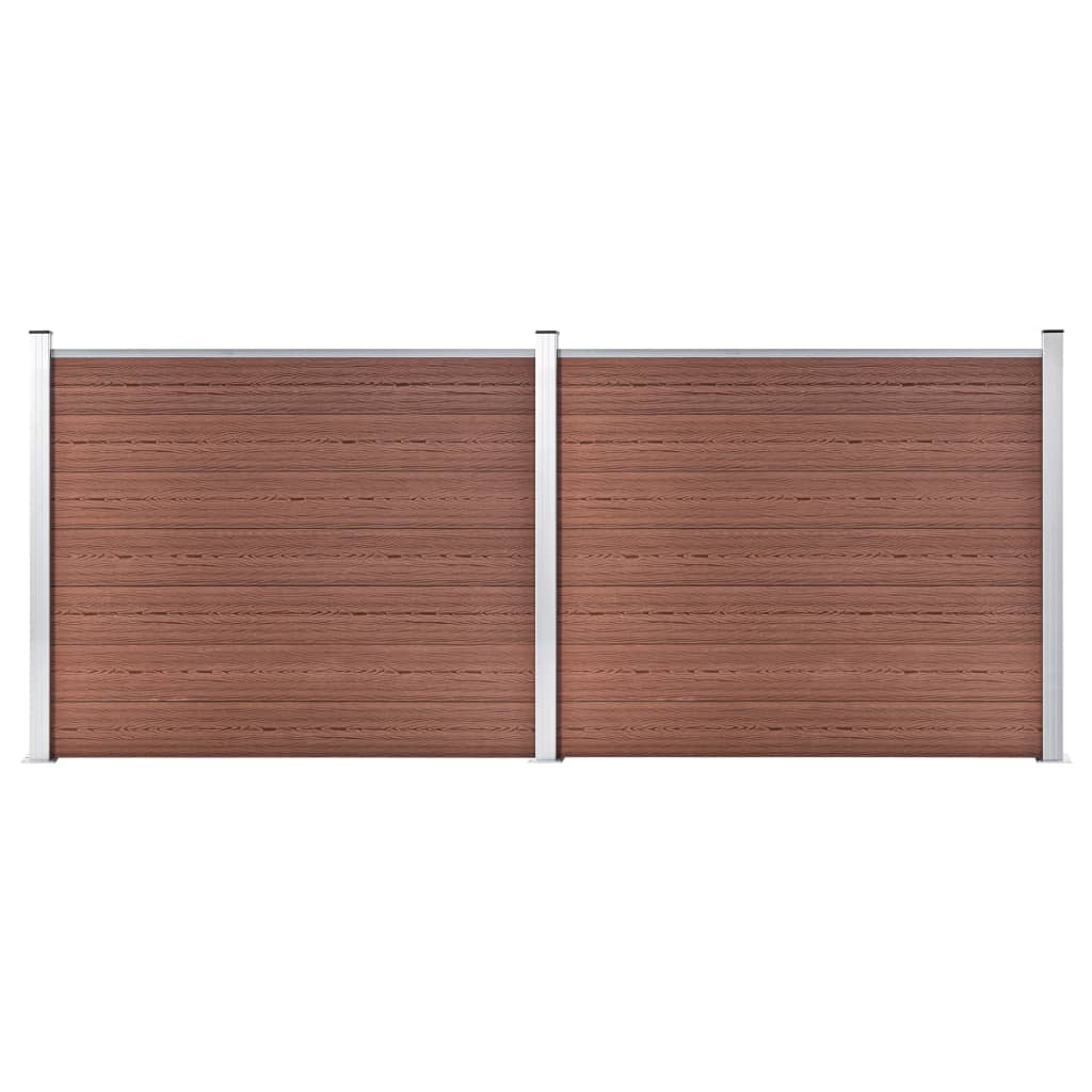 Zaunelement Set Wpc 353X146 Cm