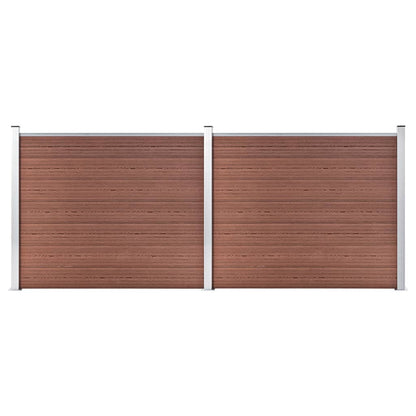 Zaunelement Set Wpc 353X146 Cm