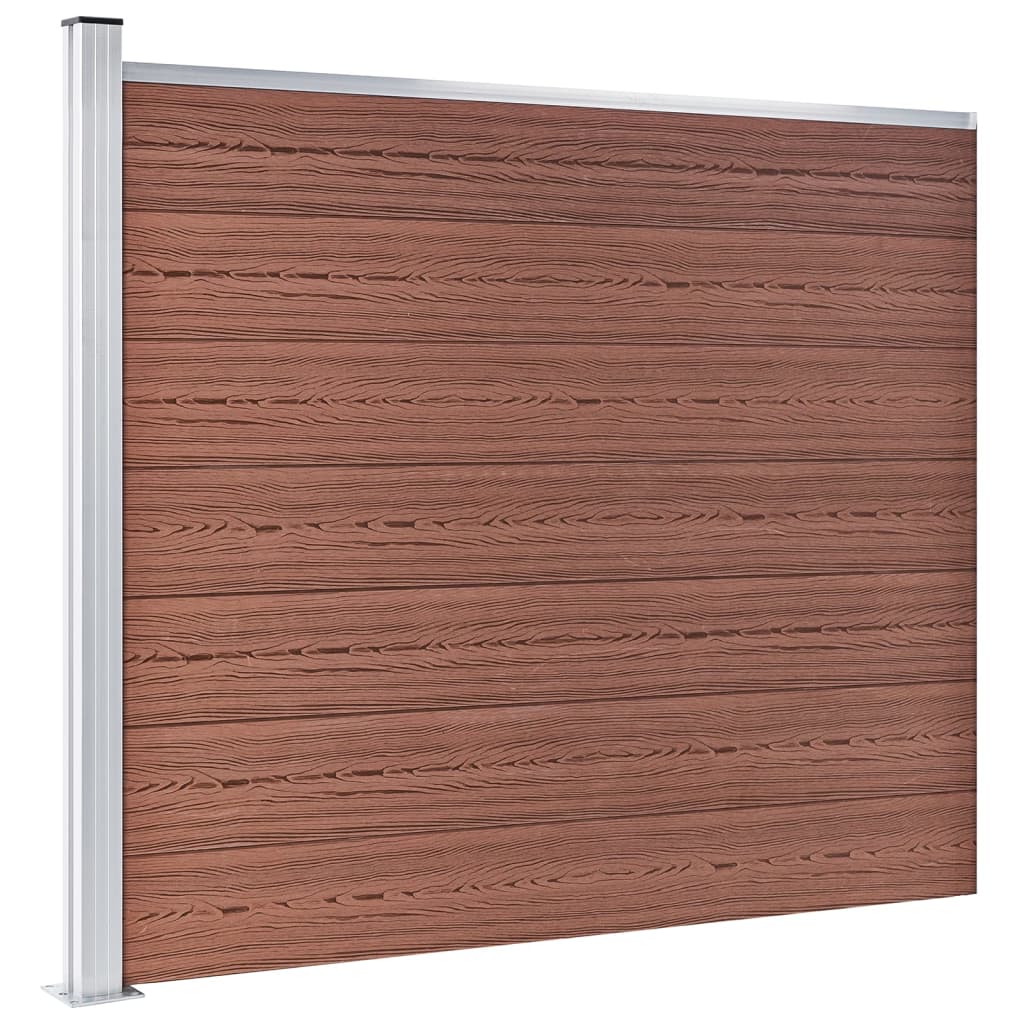 Zaunelement Set Wpc 353X146 Cm