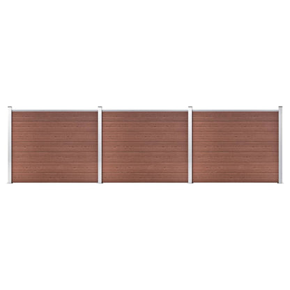 Zaunelement Set Wpc 526X146 Cm