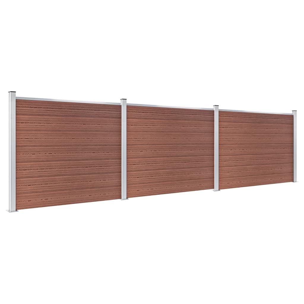 Zaunelement Set Wpc 526X146 Cm
