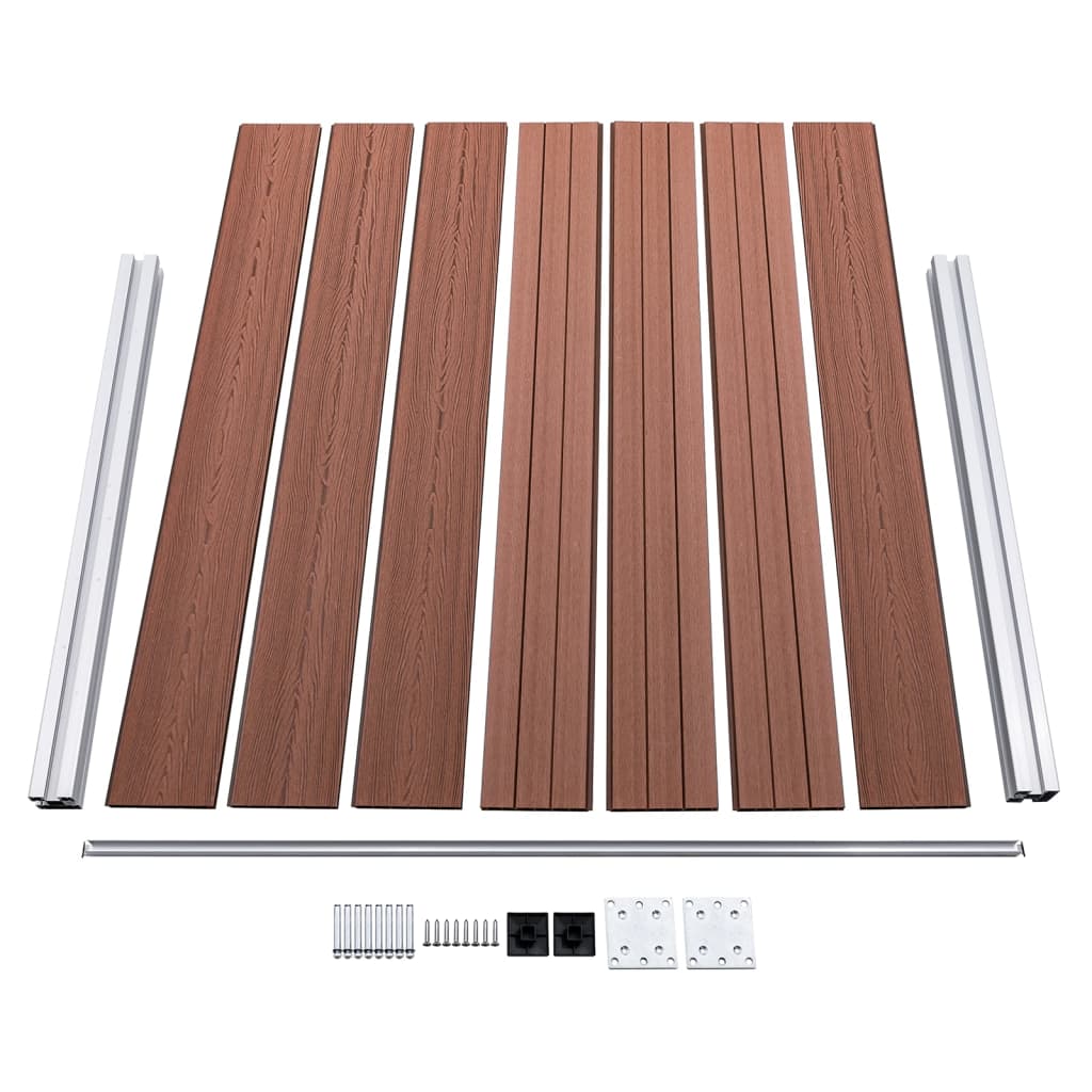 Zaunelement Set Wpc 526X146 Cm