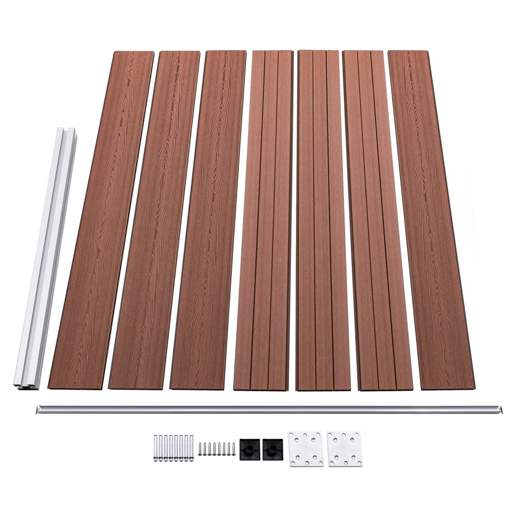 Zaunelement Set Wpc 526X146 Cm