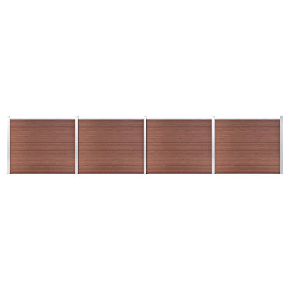 Zaunelement Set Wpc 699X146 Cm