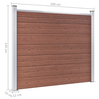 Zaunelement Set Wpc 872X146 Cm