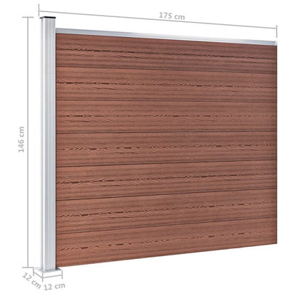 Zaunelement Set Wpc 872X146 Cm
