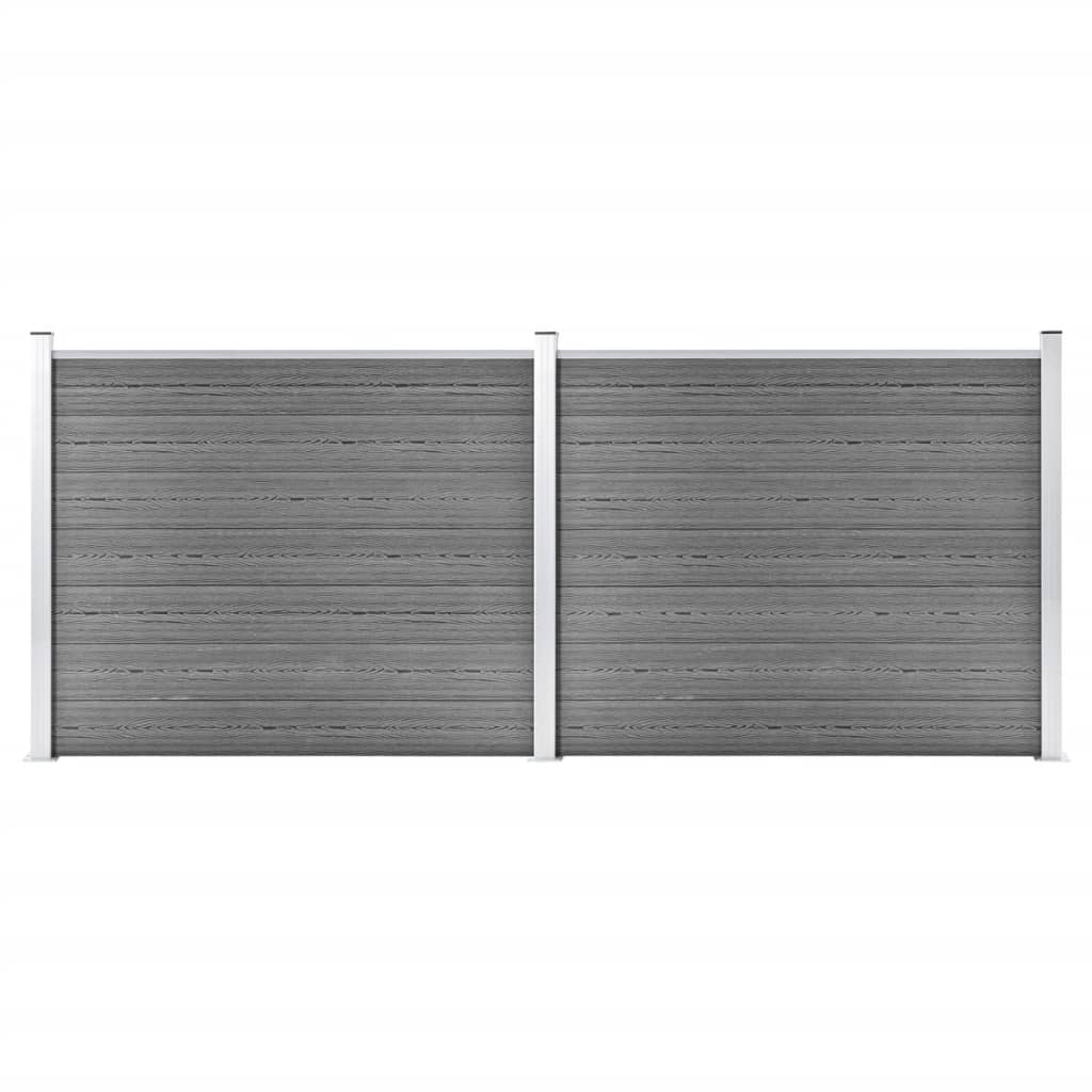 Zaunelement Set Wpc 353X146 Cm