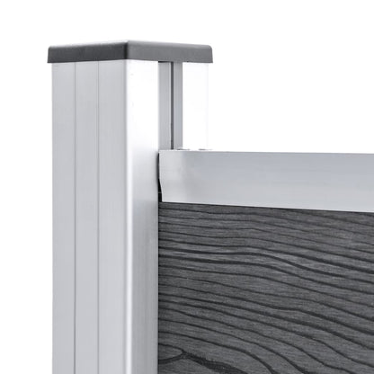 Zaunelement Set Wpc 353X146 Cm