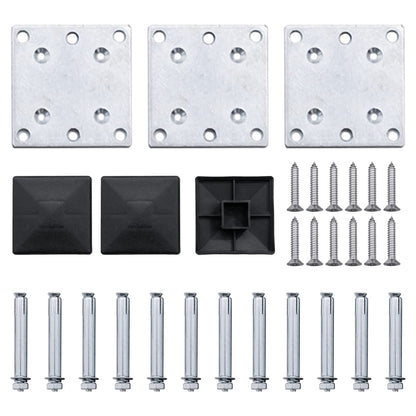 Zaunelement Set Wpc 353X146 Cm