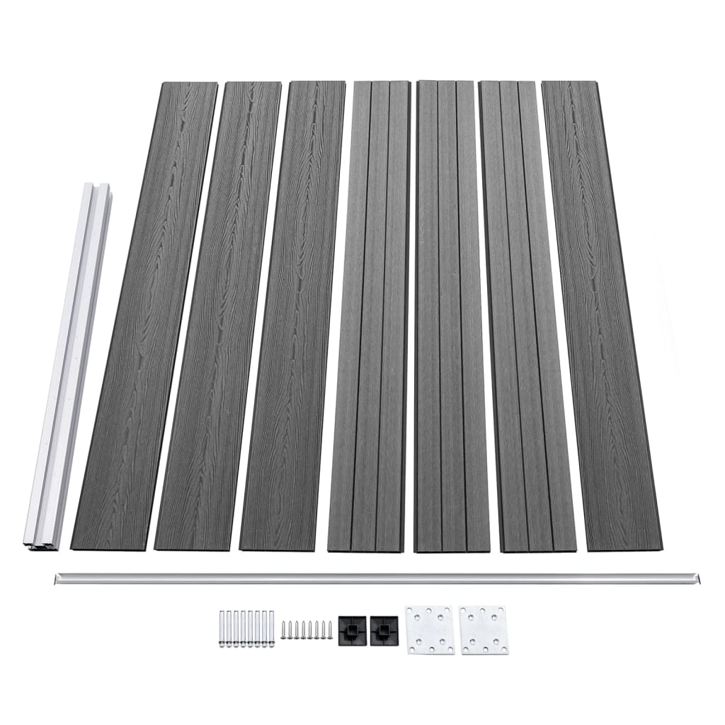 Zaunelement Set Wpc 526X146 Cm
