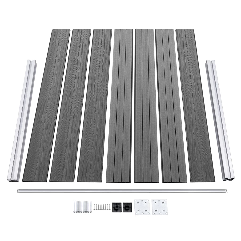Zaunelement Set Wpc 526X146 Cm