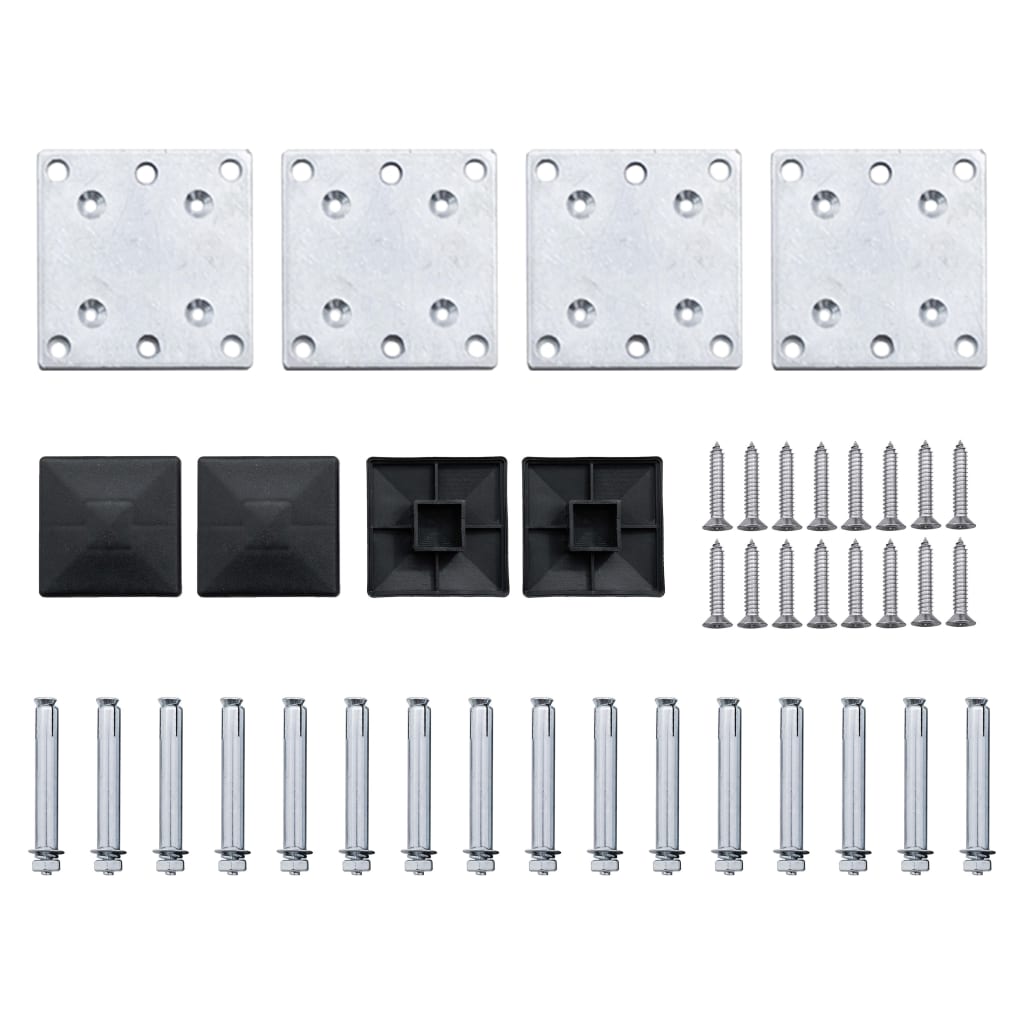 Zaunelement Set Wpc 526X146 Cm