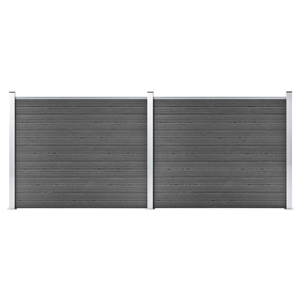 Zaunelement Set Wpc 353X146 Cm